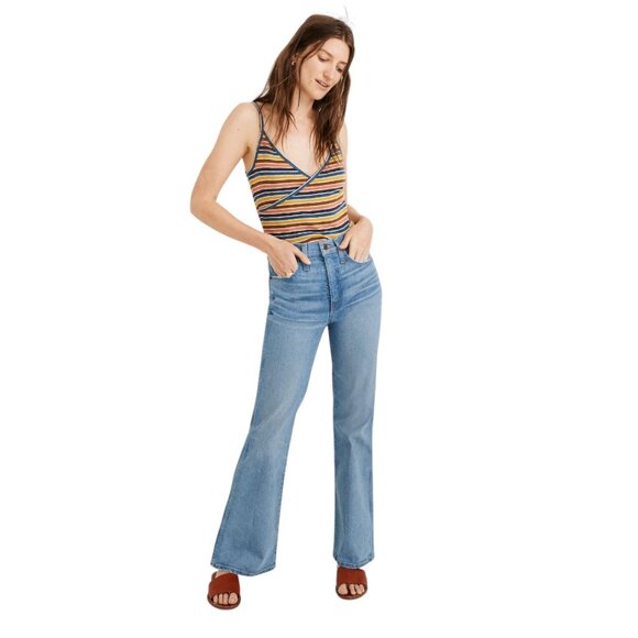 Madewell Retro Flare High Rise Jeans - Picture 1 of 12